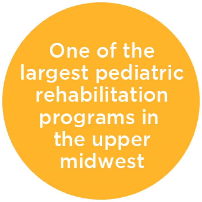 One of the Largest Pediatric Rehabilitation Programs in upper midwest