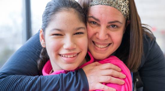 Yael, Gillette patient from Venezuela and mom at Gillette children's specialty healthcare.