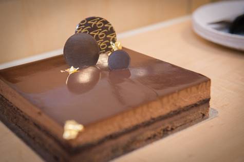 Chocolate birthday cake to celebrate Felix's 5 month birthday