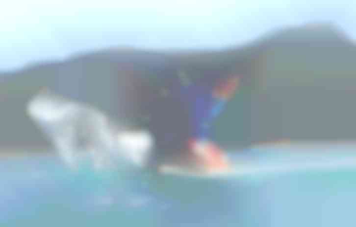 Donovan Bohn surfing on Waikiki Beach