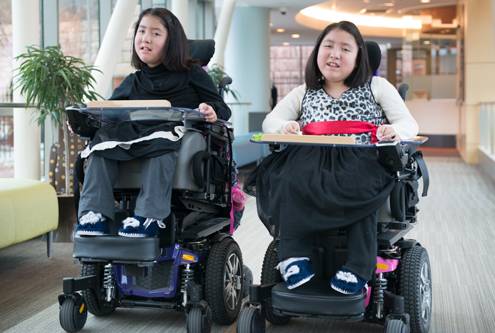 Kiara and Keisy are twins who share a diagnosis of muscular dystrophy.