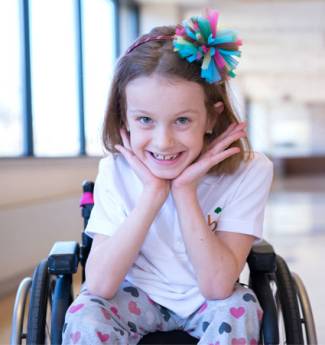 Maddy Lavalier is a confident and spirited 8-year-old who has spina bifida.